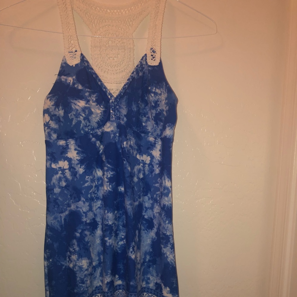 Blue beach pull over dress